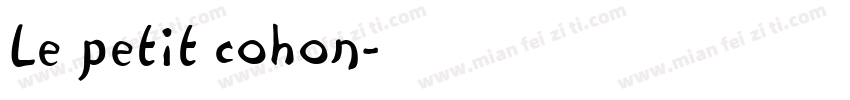Le petit cohon字体转换